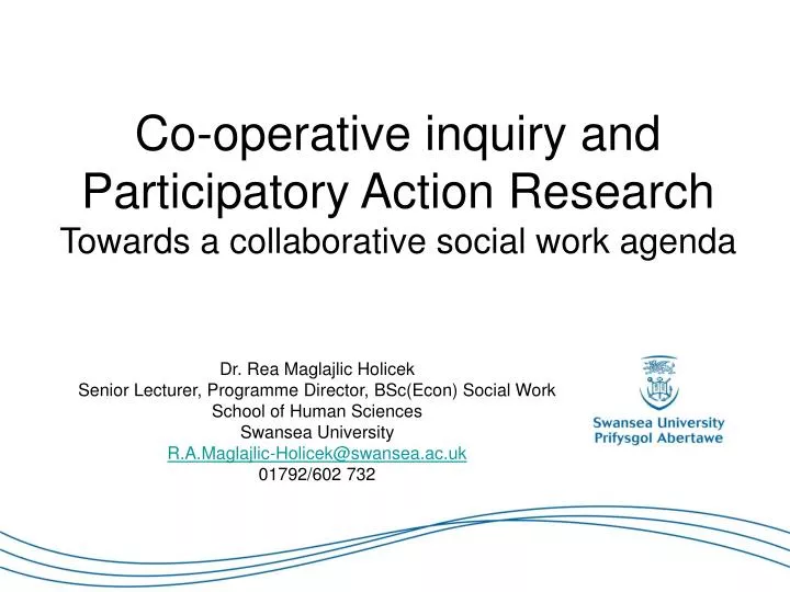 co operative inquiry and participatory action research towards a collaborative social work agenda