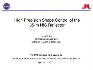 NEXRAD in Space (NIS) Workshop