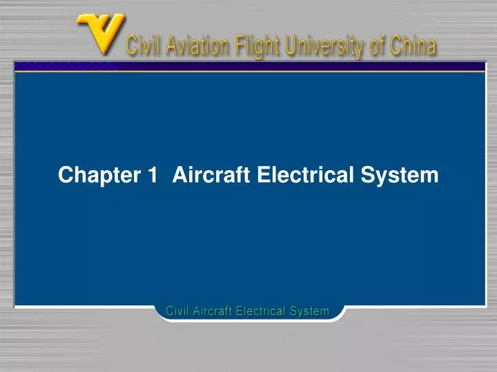 chapter 1 aircraft electrical system