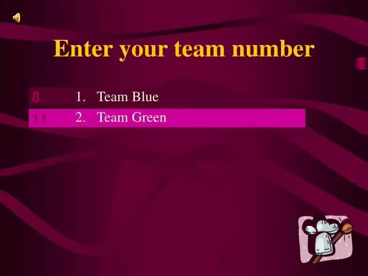 enter your team number