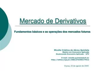 mercado de derivativos