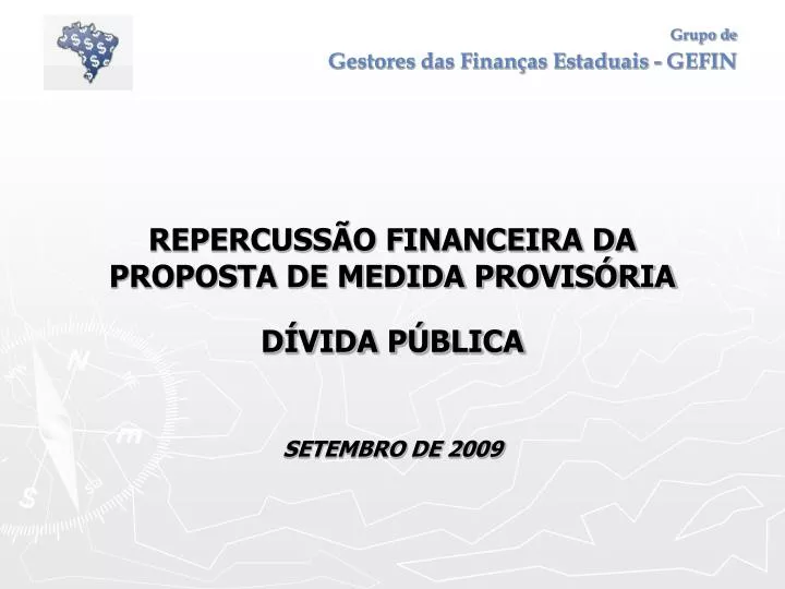 repercuss o financeira da proposta de medida provis ria d vida p blica setembro de 2009