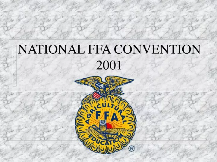 national ffa convention 2001