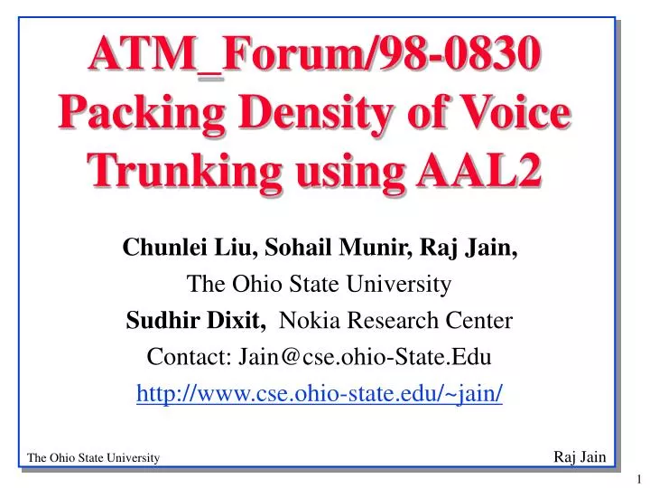 atm forum 98 0830 packing density of voice trunking using aal2