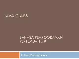 Java class