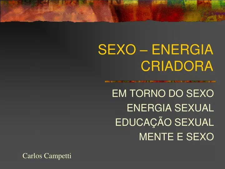 sexo energia criadora