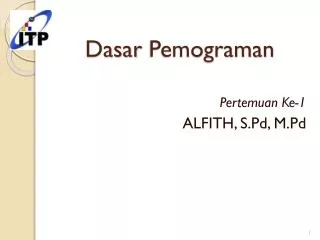 dasar pemograman