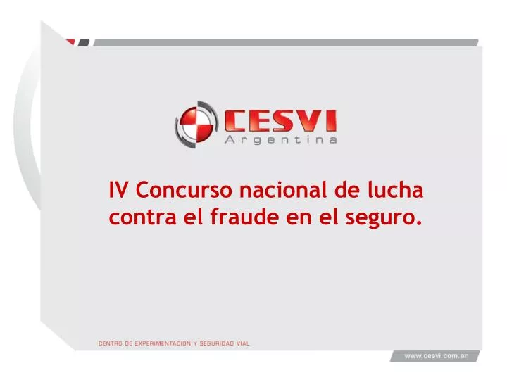 iv concurso nacional de lucha contra el fraude en el seguro