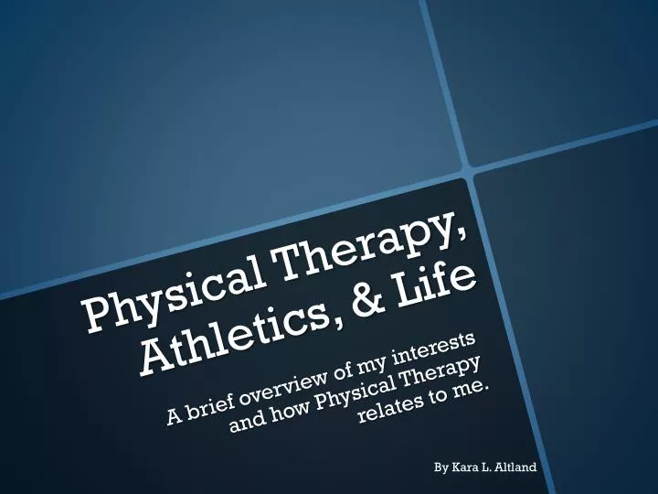 physical therapy athletics life