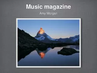 Music magazine