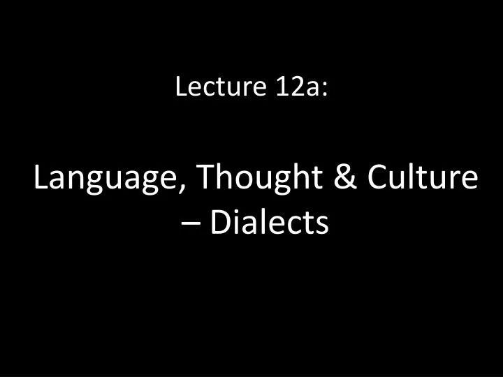 lecture 12a