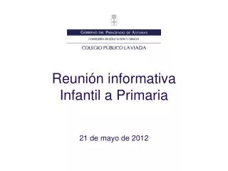 reuni n informativa infantil a primaria