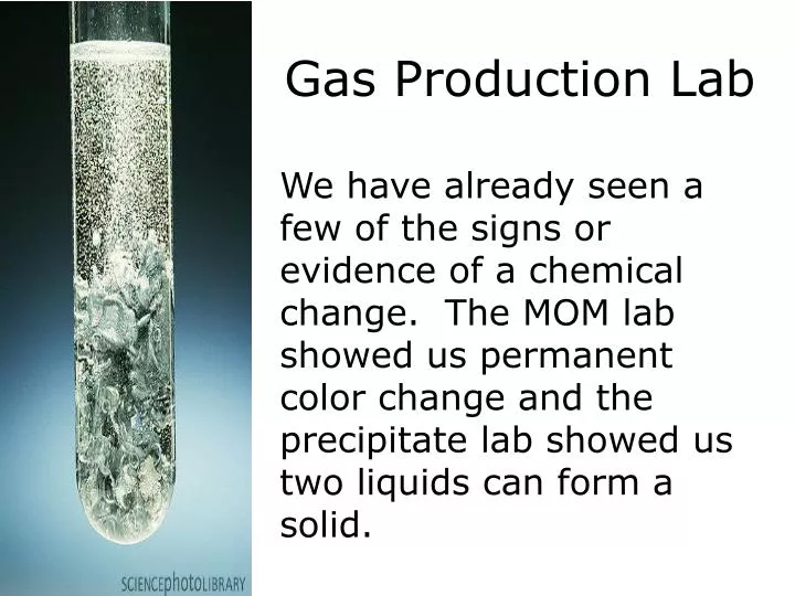 gas production lab