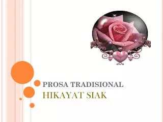 prosa tradisional