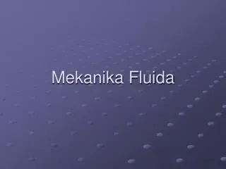 mekanika fluida