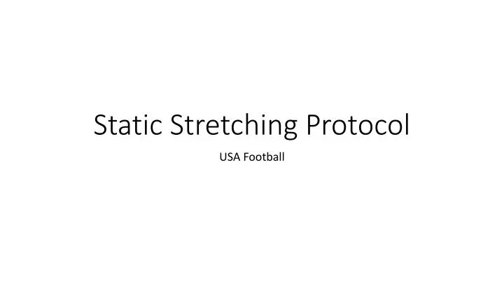 static stretching protocol