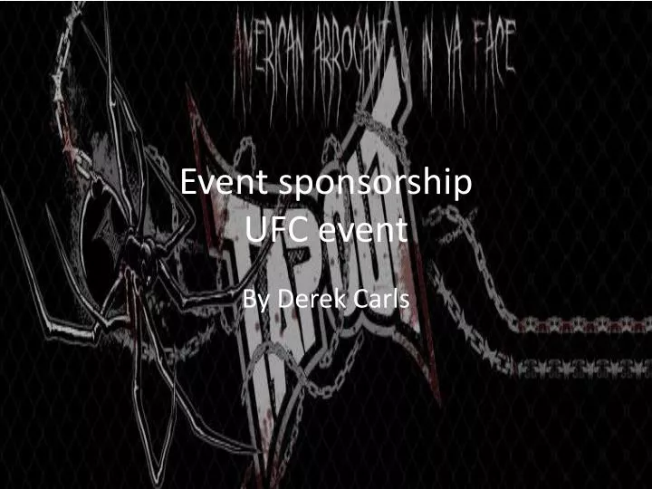 event sponsorship ufc event