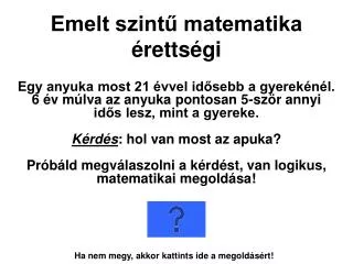 emelt szint matematika retts gi