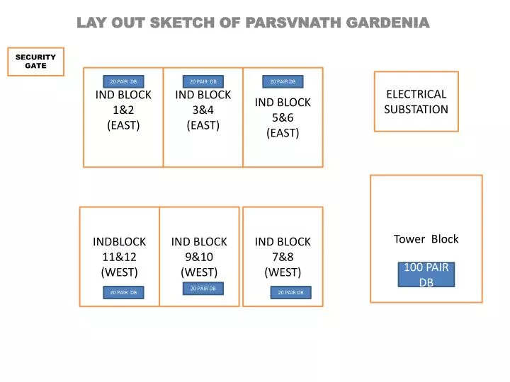 lay out sketch of parsvnath gardenia
