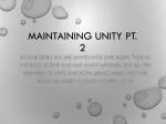 Maintaining Unity pt. 2 - slide 1
