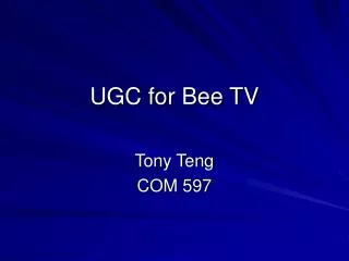 UGC for Bee TV