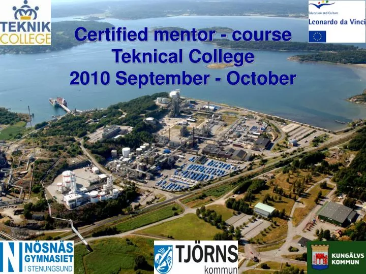 certified mentor course teknical college 2010 september october