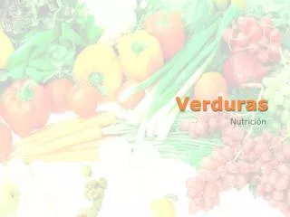 verduras