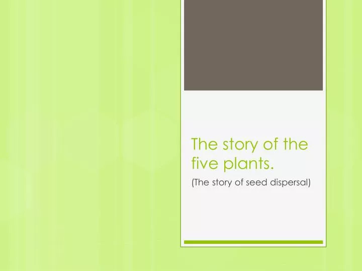 the story of the five plants