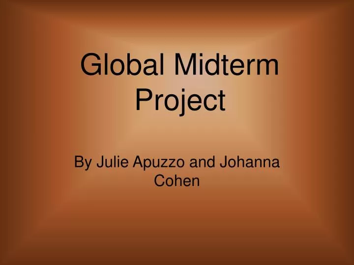 global midterm project