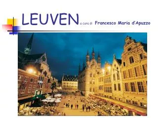 leuven a cura di francesco maria d apuzzo