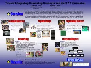 Toward Integrating Computing Concepts into the K-12 Curriculum