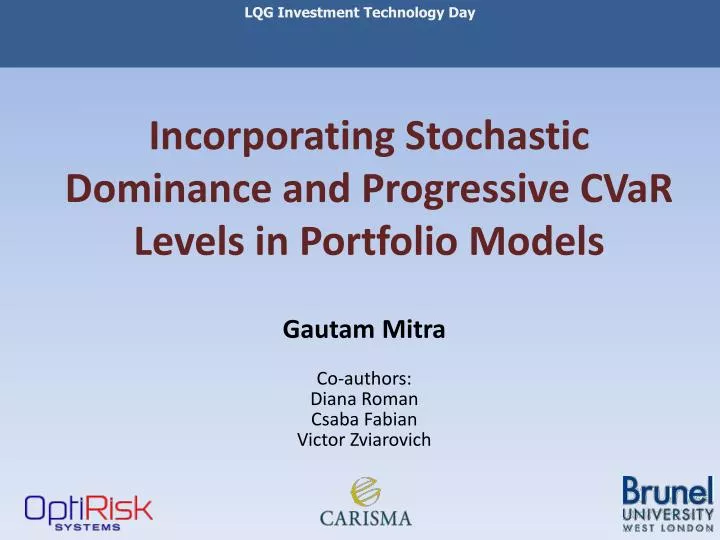 incorporating stochastic dominance and progressive cvar levels in portfolio models