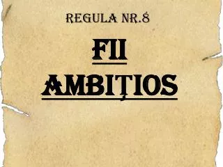 regula nr 8