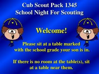 Cub Scout Pack 1345 School Night For Scouting