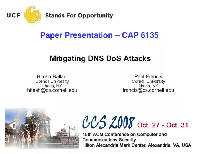 paper presentation cap 6135