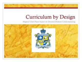 Curriculum by Design