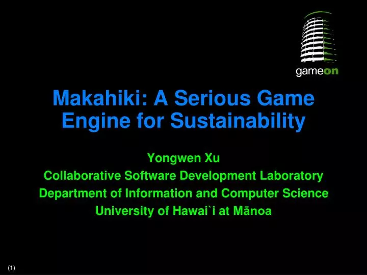 makahiki a serious game engine for sustainability