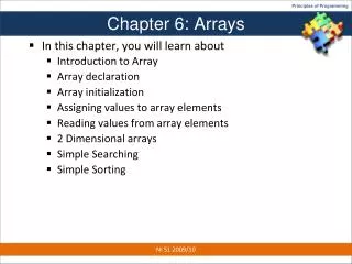 Chapter 6: Arrays