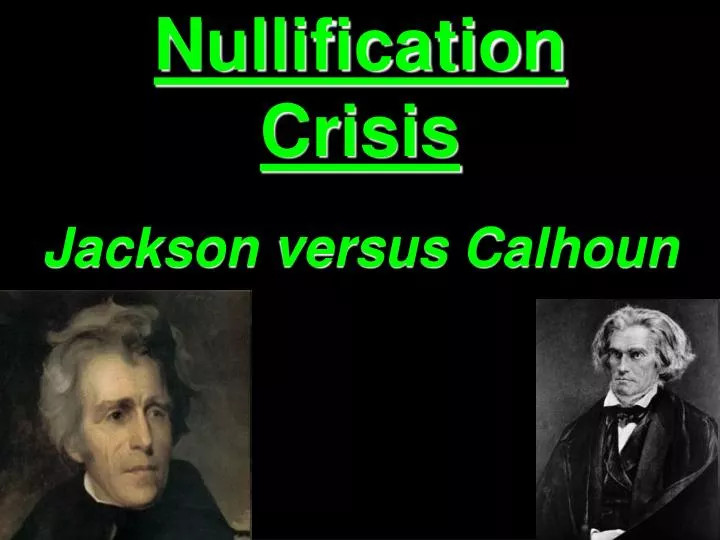 nullification crisis