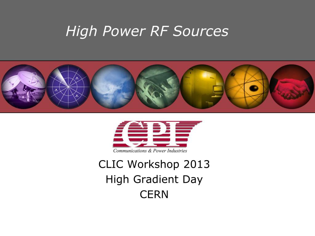 PPT - High Power RF Sources PowerPoint Presentation, free download - ID ...