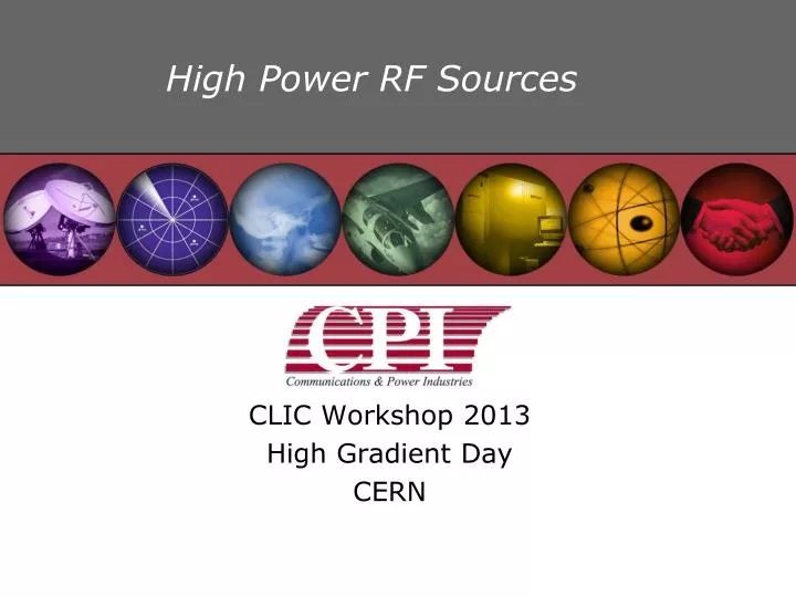 high power rf sources