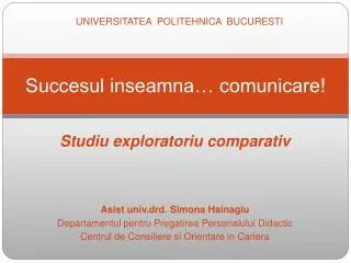succesul inseamna comunicare