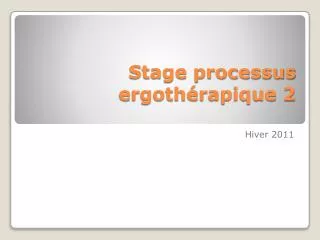 stage processus ergoth rapique 2