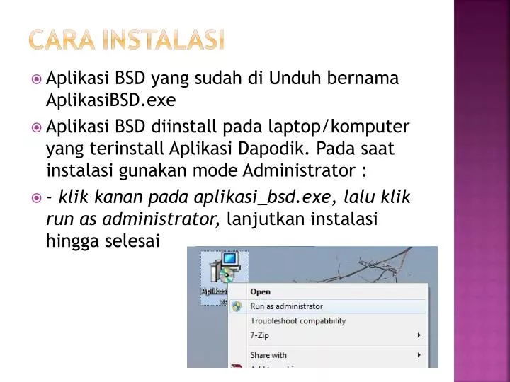 cara instalasi