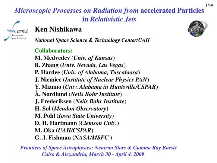 microscopic processes on radiation from accelerated particles in relativistic jets
