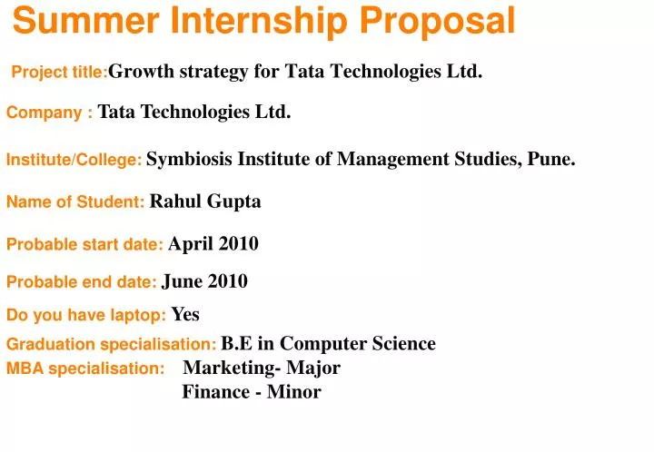 project title growth strategy for tata technologies ltd