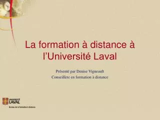 la formation distance l universit laval