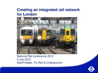 Creating an integrated rail network for London