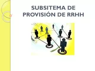 subsitema de provisi n de rrhh