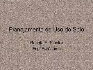 planejamento do uso do solo